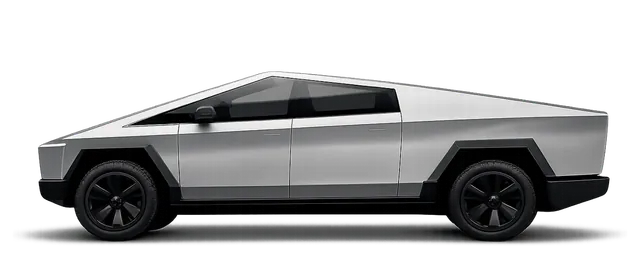 Illustration of a Tesla Cybertruck