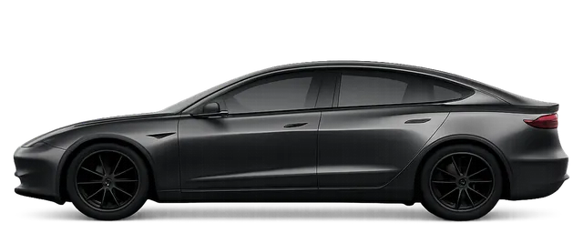 Illustration of a grey 2025 Tesla Model 3