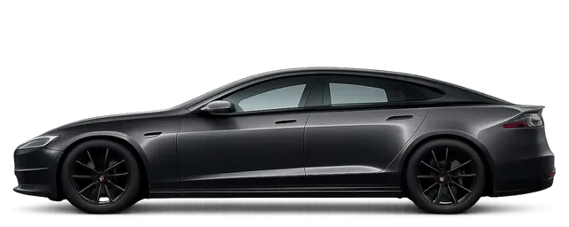 Illustration of a grey 2018 Tesla Model S
