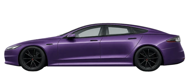 Illustration of a purple 2018 Tesla Model S