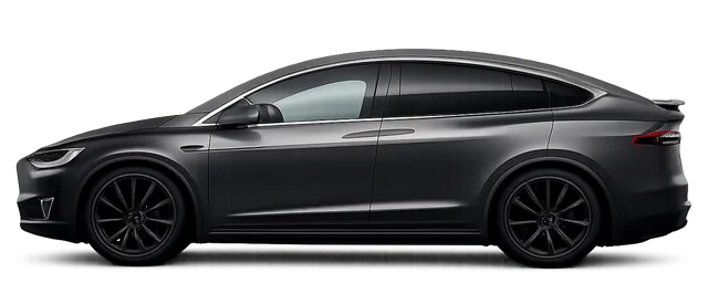 Illustration of a grey 2017 Tesla Model X