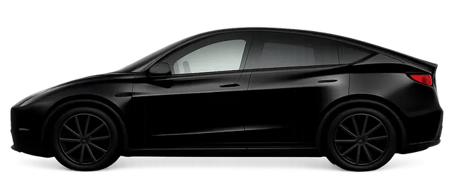 Illustration of a black 2022 Tesla Model Y