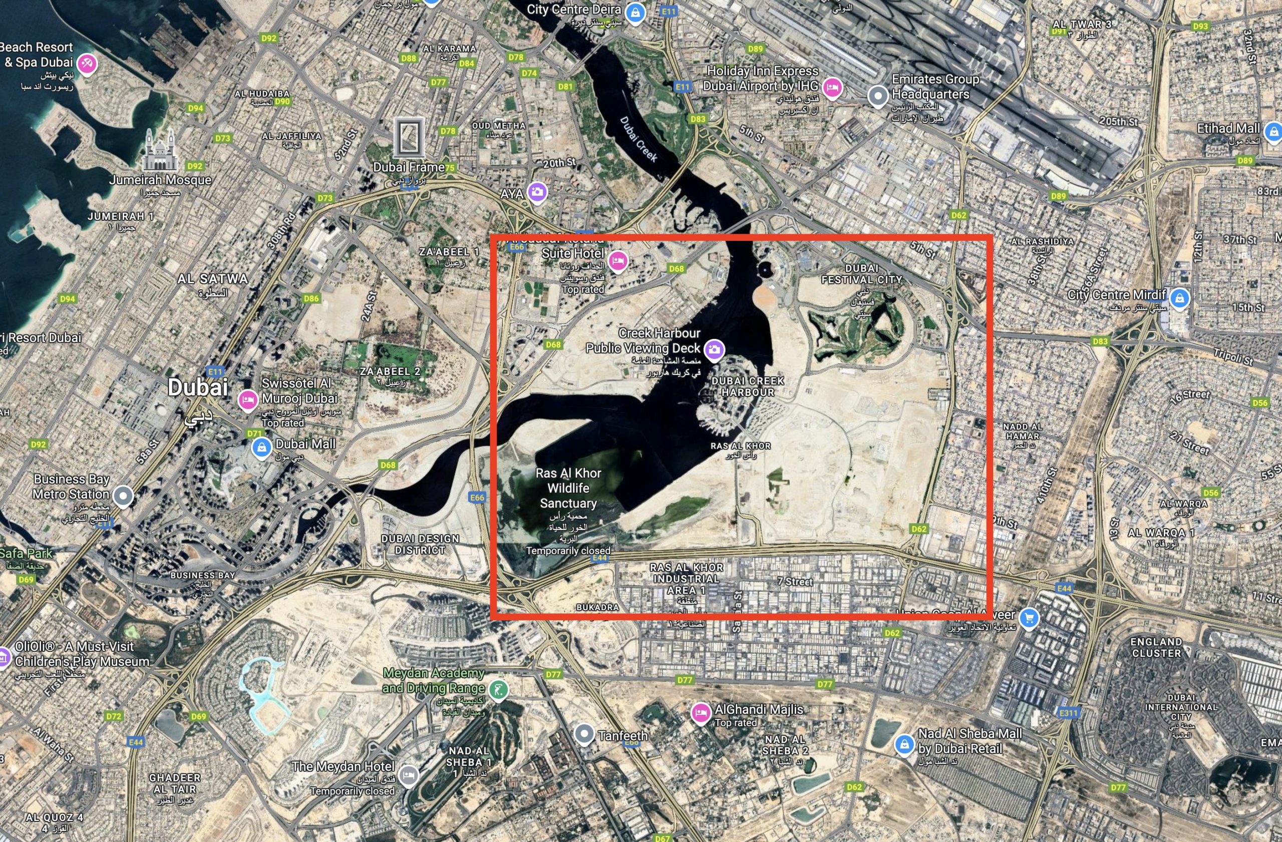 Dubai Autonomous Zone Location Layout