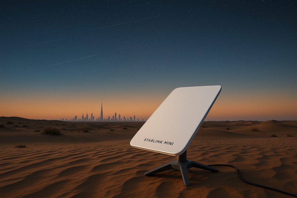 Starlink Mini in the UAE Desert