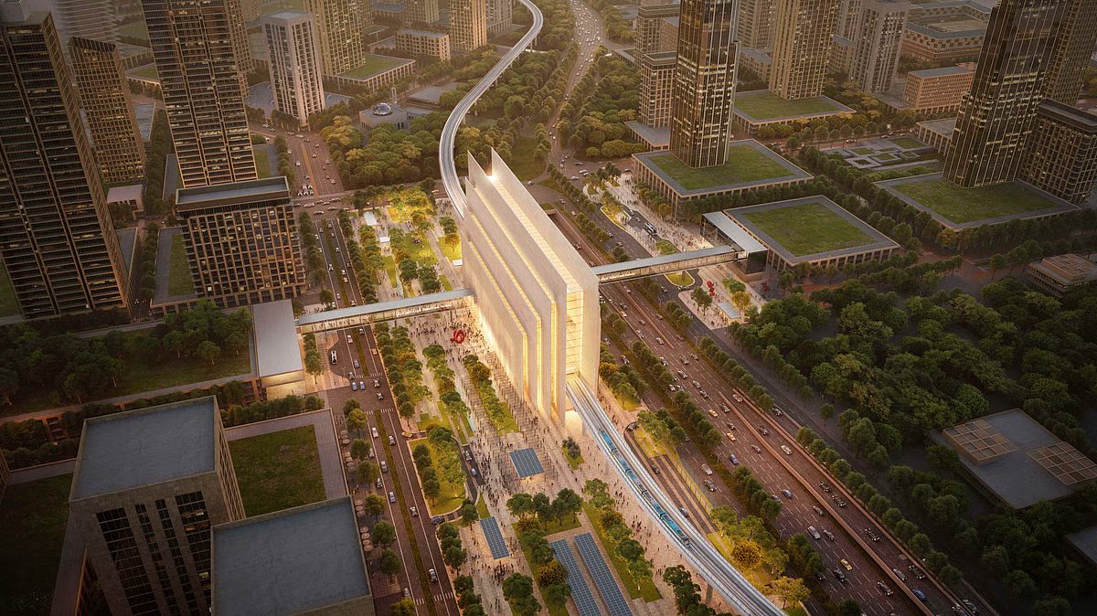Emaar Properties Metro Station Rendering - Worlds Highest Metro Station